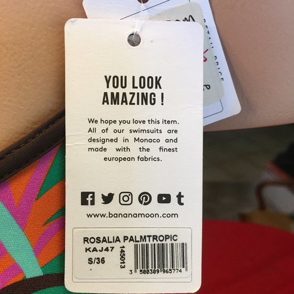 BANANA MOON 1 Piece SWIMSUIT - PALMTROPIC ROSALIA - Picture 6 of 8